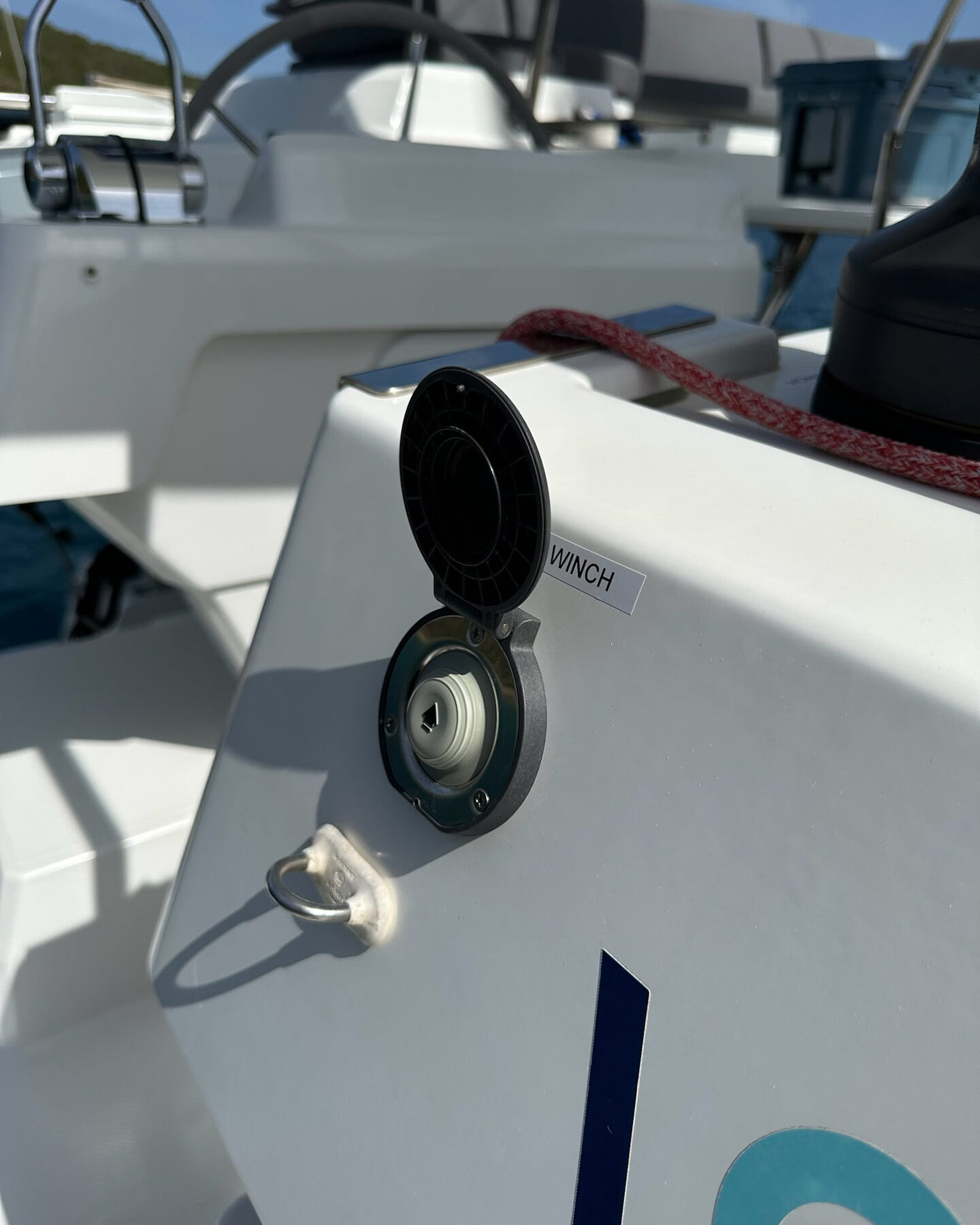 A close-up view of No Agenda exterior detail