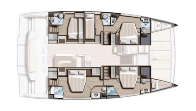 This Is It Catamaran on the water