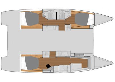 This Is It Catamaran on the water