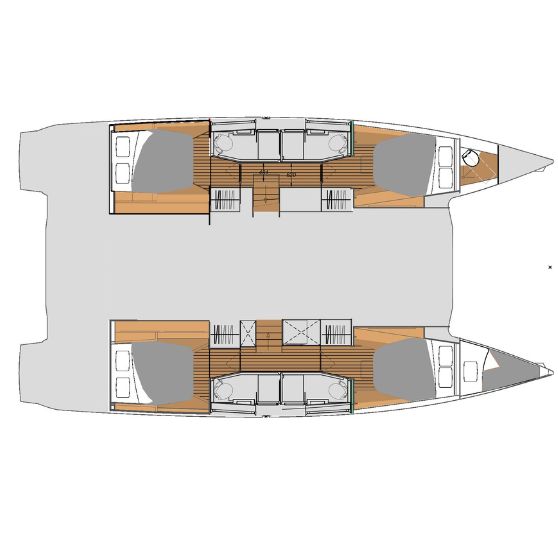 This Is It Catamaran on the water