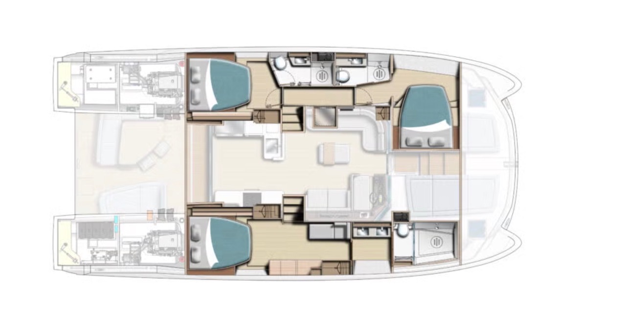 nauti cat boat layout